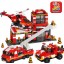 B0225 Sluban Fire series Car+Helicopter Block Sets