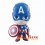 Q Version Of Captain America PVC Action Figures Toys 