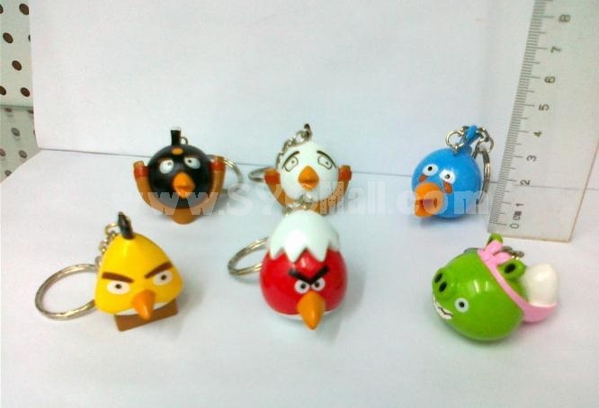 Angry Birds Figures Toys Key Chains 6pcs Set