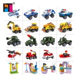 DIY Fire Engineering Military Assembly Blocks Figure Toy 20Pcs Set