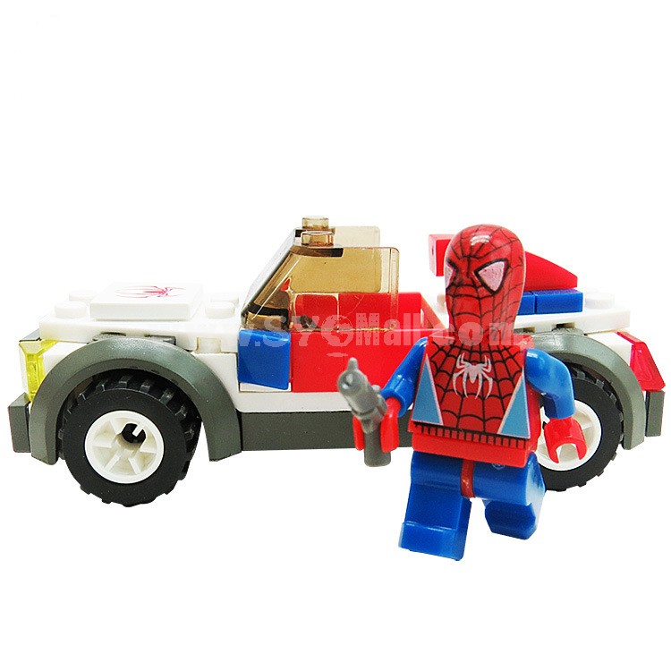 DIY Superman Spider Assembly Blocks Figurine Toys 2Pcs Set SF252