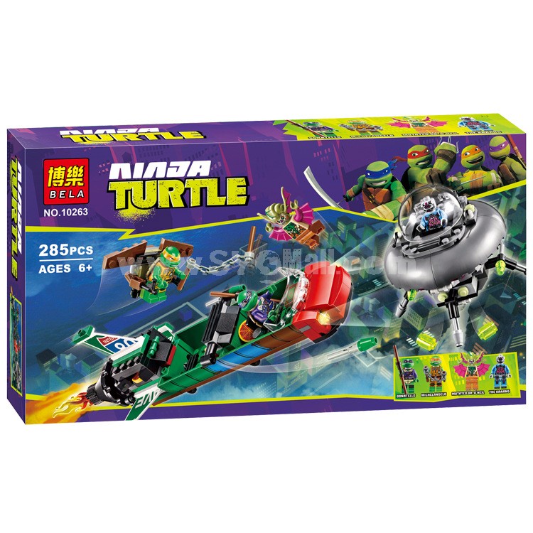 DIY Teenage Mutant Ninja Turtles Assembly Blocks Figure Toys-Air Attack