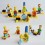 DIY LOZ Simpson Assembly Blocks Figure Toy 6Pcs Set 9901-9906