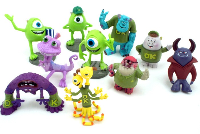 Monsters Inc Doll Action Figures Toys 10Pcs Set