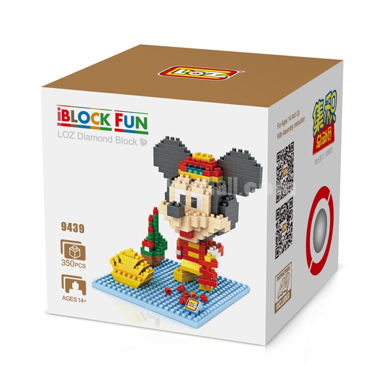 LOZ DIY Diamond Mini Blocks Figure Toy Mickey 350Pcs 9439