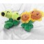 Plants vs Zombies Series Plush Toy 2pcs Set - Twin Sunflower 15cm/6inch and Split Pea 15cm/6inch