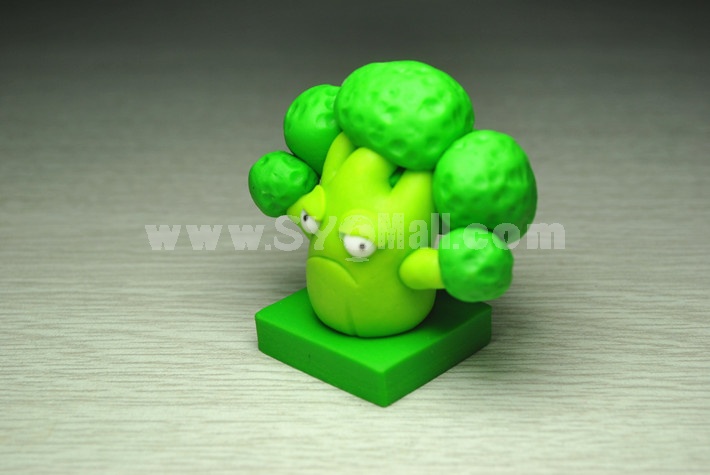 6 x Plants vs Zombies Toys Dark Ages Series Game Role Figures Polymer Clay Display Toy 