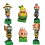 6 x Plants vs Zombies Toys Kongfu World Series Game Role Figures Polymer Clay Display Toy