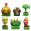 Plants vs Zombies Toys Series Game Role Figures Display Toy Polymer Clay Toys 6Pcs Set
