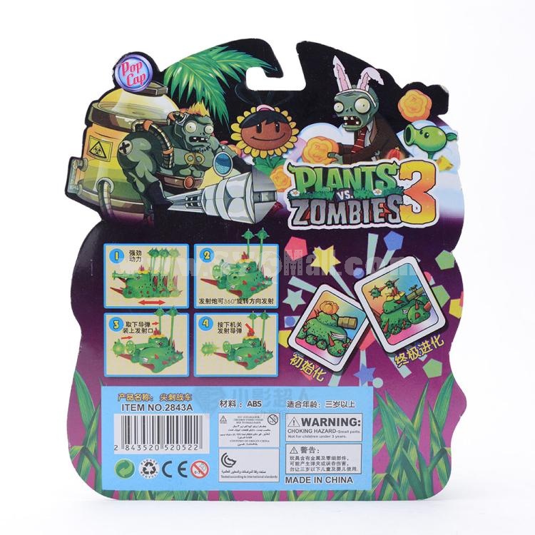 Plants Vs Zombies 2 Toys The Cactus Chariots Plastic Spring Toy Figure Display Toy 