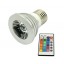 E27 3W Multicolor LED Spotlight Bulb Lamp with Remote Control