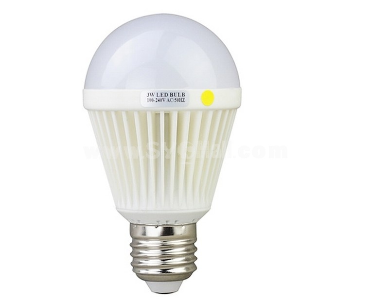 E27 AC100-240V 50Hz 3W 240LM Warm White Light Energy Saving LED Bulb