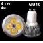 GU10 4*1W LED Down Light Spot Light Warm White 4W 320LM