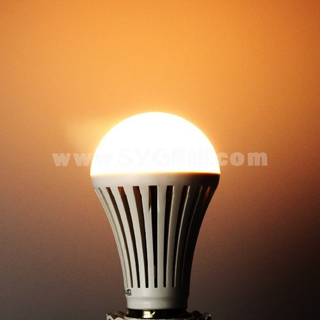 E27 AC100-250V 360LM 7W 5050SMD LED Bulb LED Light-Warm White Light