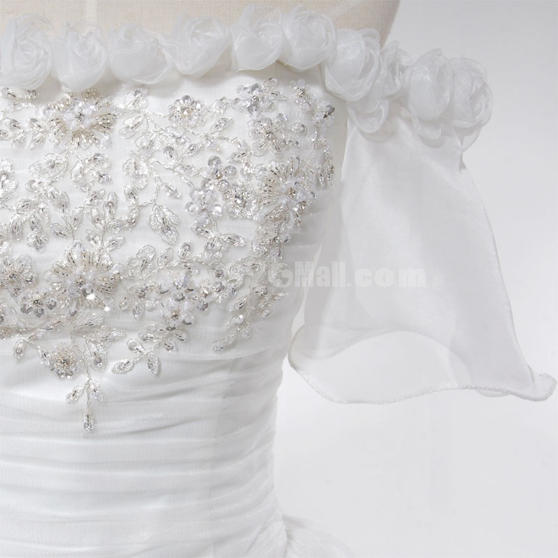 MTF Sabrina/Bateau Stylish Korea Princess Wedding Dress 