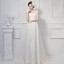 MTF Spaghetti Strap Lace Train Wedding Dress 8605 
