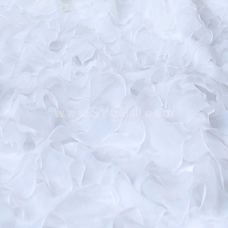 MTF One Shoulder Glamorous Strapless Mermaid Ruche Wedding Dress S1231