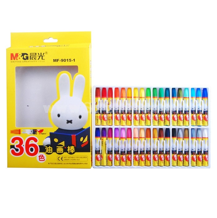 M＆GTM Hexagonal 36 colors oil pastels for kids