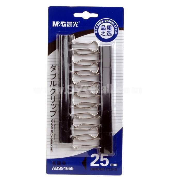 M＆GTM  25mm black binder clip(10 pcs/ctn)