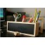Durable Slot Type Double Use Brush Pot with Magnet Wood Message Board