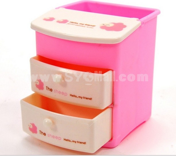 Korea Two Layered Drawers Multifunction Pen Container