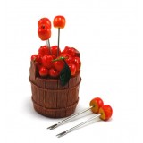 Creative Kitchen Goods Cherry Resin & Stainless Steel Fruit Fork