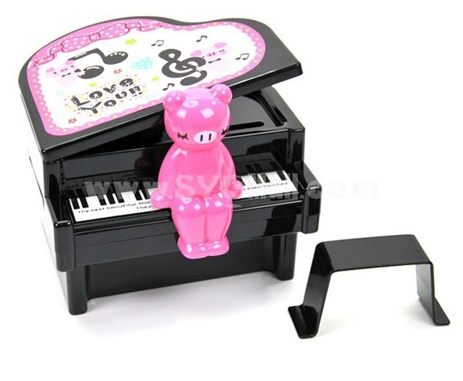 Creative Lovely Piano Piggy Bank