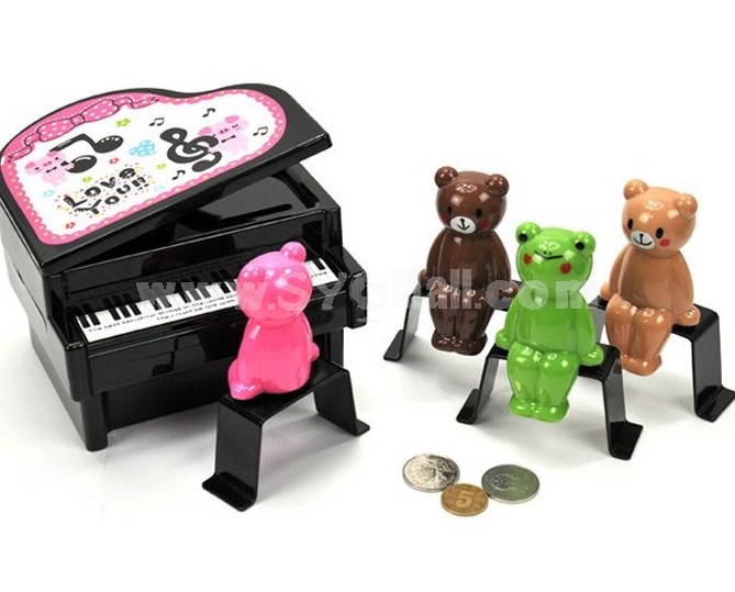 Creative Lovely Piano Piggy Bank