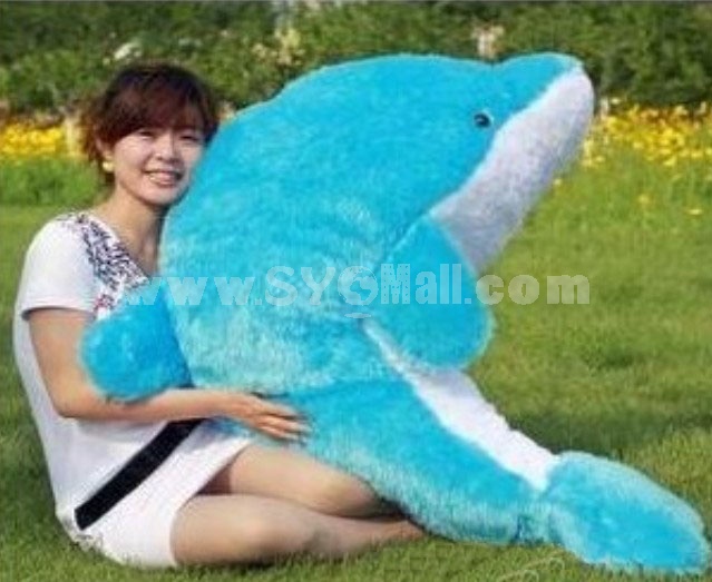 Large size 90cm dolphin shaped plush toy