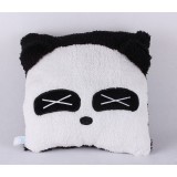 Cute & Novel Cartoon Square Face Panda Hand Warming Stuffed Pillow