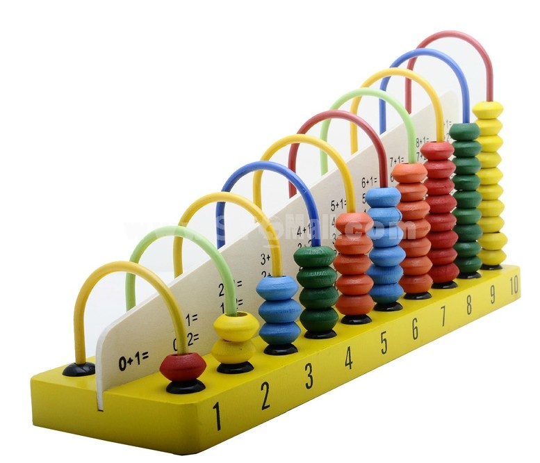 Children Educational Wooden Rainbow Abacus Frame