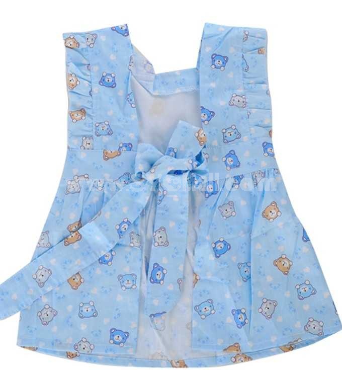 Lovely Cartoon Cute Cotton Waterproof Overclothes Baby Tops