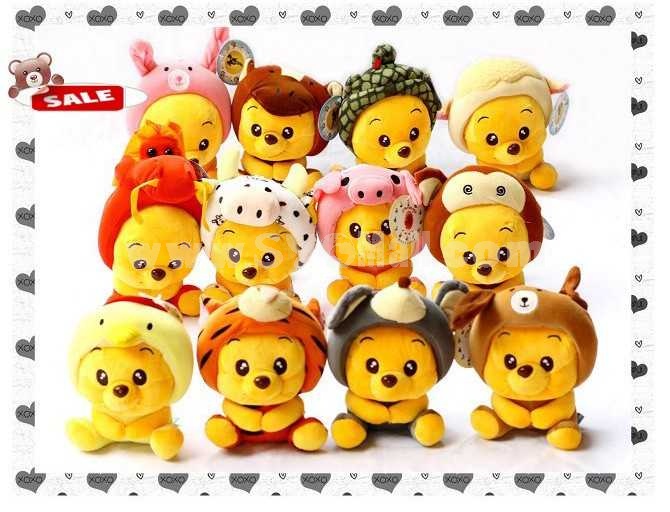 Disney Winnie Chinese Zodiac Collector's Edition PP Cotton Stuffed Toys