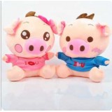 Cute & Novel Cartoon Lover Pigs PP Cotton Stuffed/Plush Toy 2PCs 40CM Tall