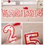 Birthday Candles Numbers Design Colored Smokeless Creative