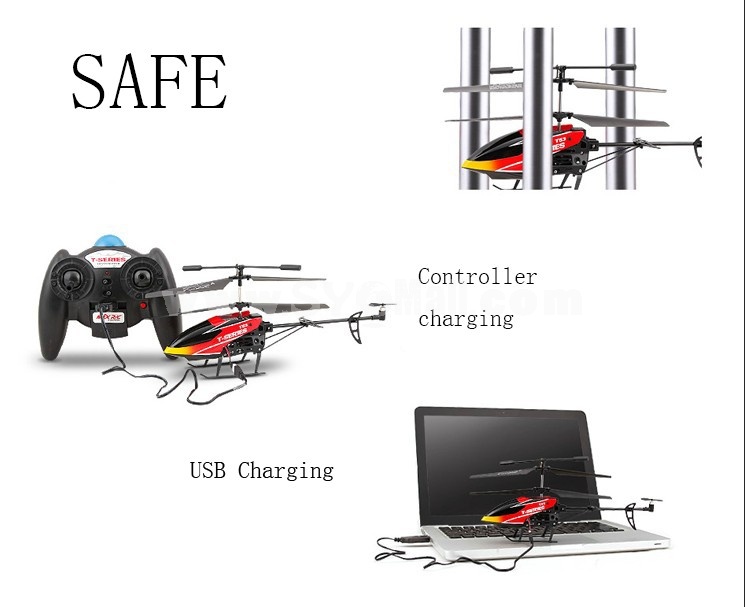 MJX RC Remote 4CH Aerial Photo Helicopter 2.4G Anti-Shock T53