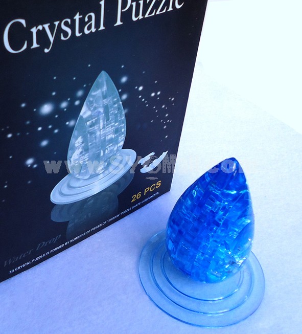 26-in-1 3D Waterdrop Crystal Jigsaw Puzzle 2Pcs