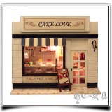 Wooden DIY Handmade Self-Assemble Dollhouse Mini House 13504 - CAKE LOVE 