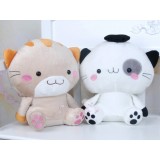 Cartoon Couple Cat 25cm/10" PP Cotton Stuffed/Plush Toy - One Pair