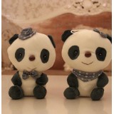 Cute & Novel Lover Pandas Plush Toys Set 2Pcs 18*12cm