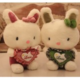 Cute & Novel Lover Rabbits Plush Toys Set 2Pcs 40*25CM