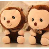 Cute & Novel Lover Monkeys Plush Toys Set 2Pcs 18*12cm