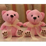 Cute & Novel Teddy Bear Plush Toys Set 2Pcs 18*12cm