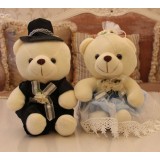 Cute & Novel Teddy Bear Plush Toys Set 2Pcs 20*13CM