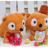 Cute & Novel Wedding Bear Plush Toys Set 2Pcs 18*12cm