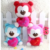 Cute & Novel Lover Bear Plush Toys Set 2Pcs 18*12cm