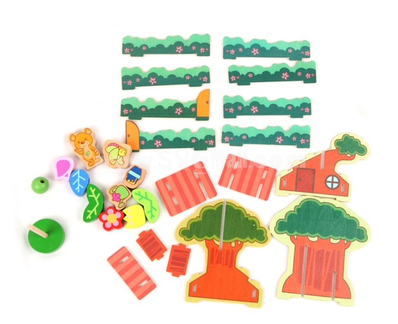 Bear's House 3D Wooden Jigsaw/Puzzle Educational Toy Children's Gift