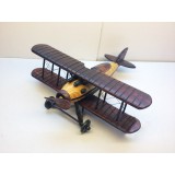 Handmade Wooden Home Decorative Novel Vintage Biplane Model 