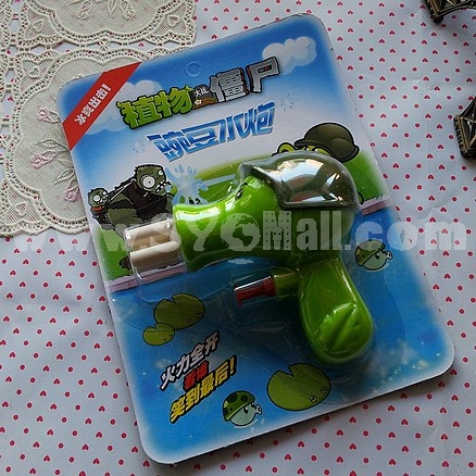 Plants vs Zombies Peashooter Vinyl Doll Watershooting Toy Bubble Blowing Toy