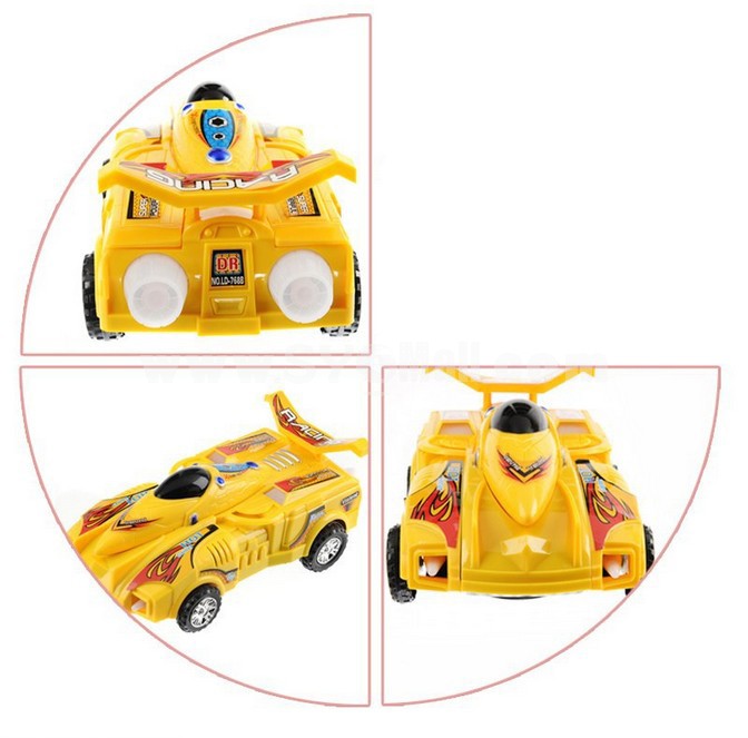 Music Car & Helicopter 2 in 1 Model Toy Children's Educational Toy
